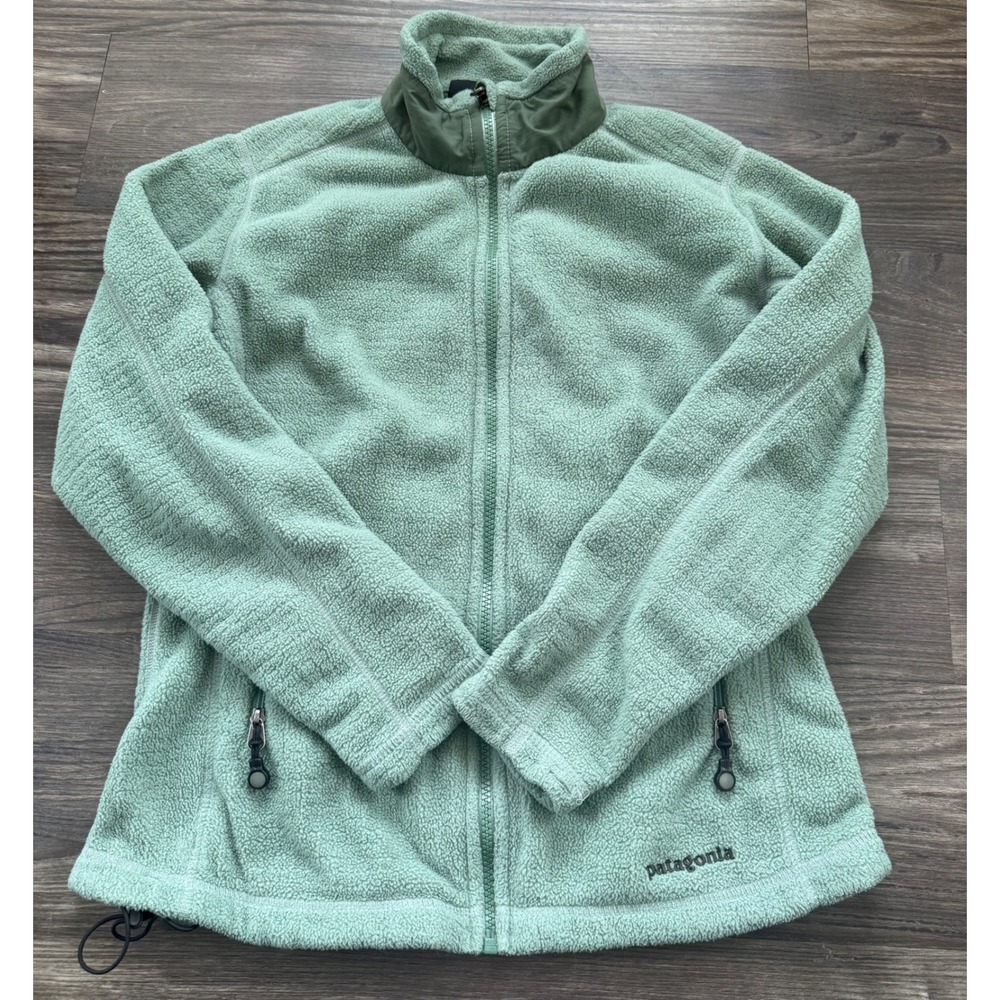 Patagonia Womens XS Synchilla Full Zip Fleece Jacket Sage Green